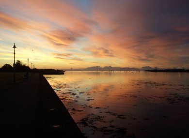 Dublin Bay from Clontarf at 7am this morning.