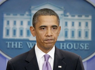 Obama speaking to reporters about today's