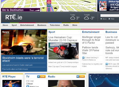 The RTÉ website is the most visited site in Ireland, the Sunday Business Post says, with over 300,000 unique visitors a day in May.