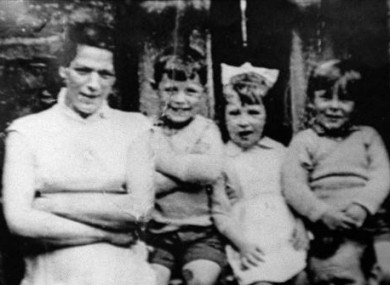 Jean McConville (left) with three of her children before she vanished in 1972.