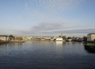 The river Shannon as it passes through Limerick city.