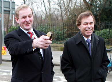 Justice minister Alan Shatter (right) has insisted that Ireland's corporate tax rate is