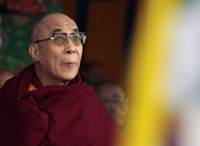 The Dalai Lama on Thursday