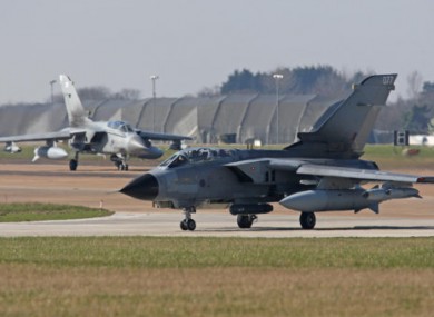 RAF aircraft in Norfolk. Prime Minister David Cameron has ordered RAF planes to deploy to the Mediterranean to help impose a no-fly zone over Libya.