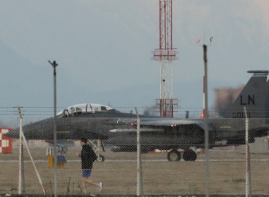 An F-15 fighter jet, similar to the one that crashlanded outside Benghazi according to the Daily Telegraph's report.