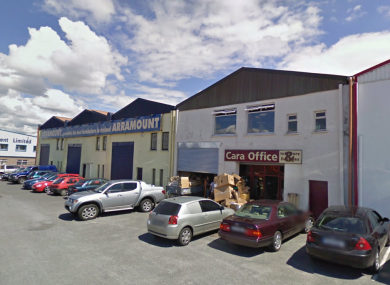 The Riverside Commercial Estate in Galway, the site of Saturday night's major fire.