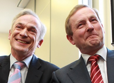Richard Bruton (L) has been accused of being