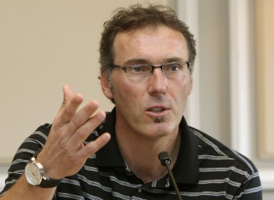 France coach Laurent Blanc denied the allegations at a press conference on Friday.