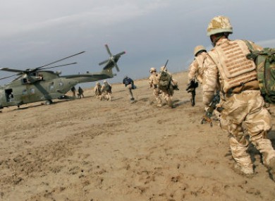 File photo: British troops in Basra, Iraq.