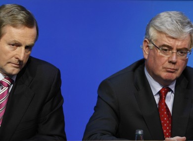 Enda Kenny and Eamon Gilmore earlier this year.