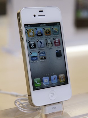 A real version of the white iPhone, released last month after much delay.