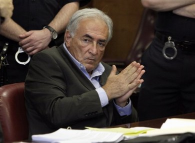 Strauss-Kahn in court in New York yesterday for a bail hearing.