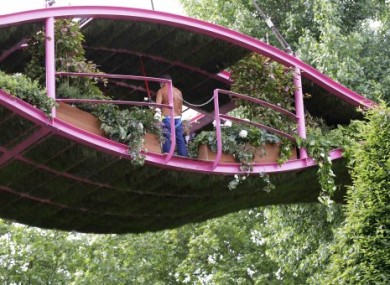Diarmuid Gavin's award-winning suspended garden at this year's Chelsea Flower Show.