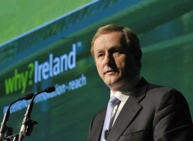 Taoiseach Enda Kenny delivering his keynote address to the IFIA conference today.