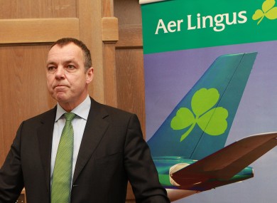 Aer Lingus chief executive Christoph Mueller has said failure to resolve a pilots' dispute could see all flights cancelled by Tuesday.