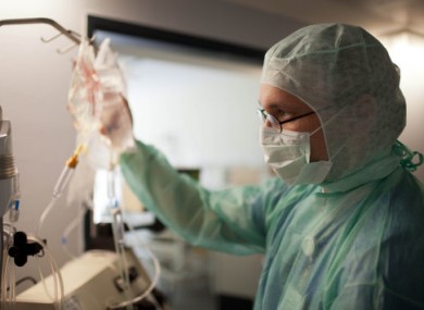 Dr Hauke Weilert prepares a kidney dialysis for an E.coli patient at Asklepios Hospital in Hamburg-Altona, Germany, on 6 June, 2011.