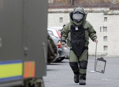 File photo of a member of the army bomb disposal unit