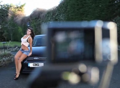 A scene from the Car Buyers Guide advert censured by the ASAI