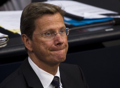 Let's hope Guido Westerwelle's reception for Eamon Gilmore is a little more enthusiastic.