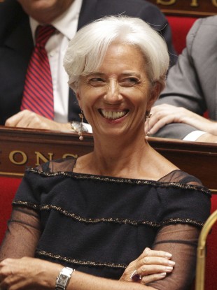 The IMF's new managing director Christine Lagarde smiles during her final appearance at the French National Assembly last week.
