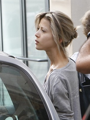 Tristane Banon gets into her car after leaving her lawyer's office in Paris earlier this week.