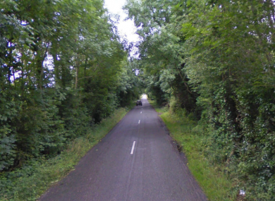 The road between Ferbane and Clonlyon, where the attempted abduction occurred last night.