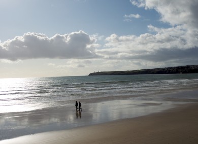 File photo of walkers on Tramore beach