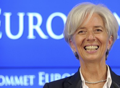 Christine Lagarde's last three months as French finance minister saw the domestic economy stagnate, with 0 per cent growth.