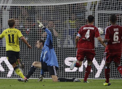 Goetze was on target as Dortmund beat Hamburg.