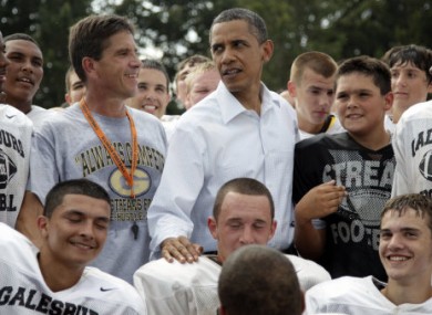 Who told them I was here? Obama is on Foursquare.