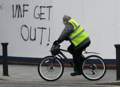 Although some resistance to austerity has been seen in Ireland, as illustrated by the graffiti in this image, Watson and Vine praised Ireland's