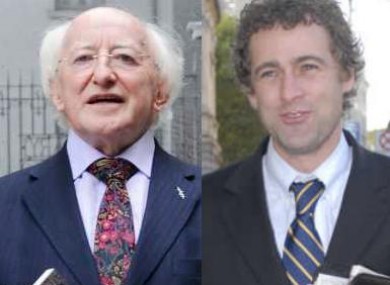 Michael D Higgins and Mark Daly