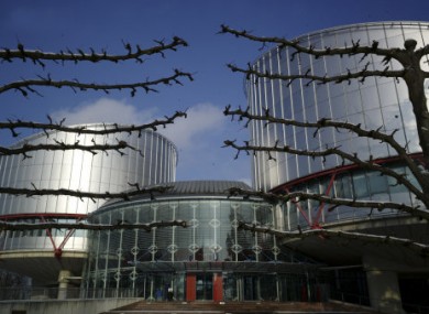 Outside view of the European Court of Human Rights.