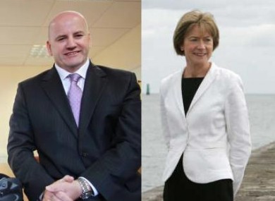 Independent candidates Seán Gallagher and Mary Davis.