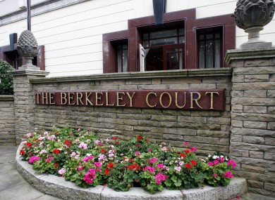 The Berkeley Court Hotel on the day it closed