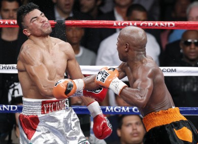 Mayweather knocked out Ortiz in controversial circumstances.