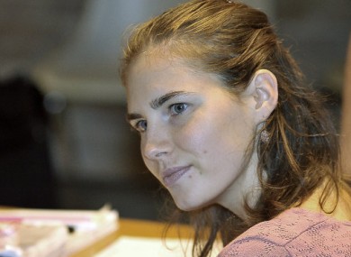 Amanda Knox in court in Perugia, Italy today.