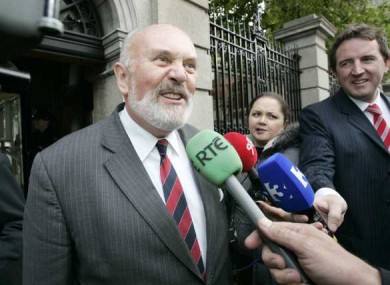 David Norris declined to comment to the media outside Leinster House following his meeting with TDs and Senators.