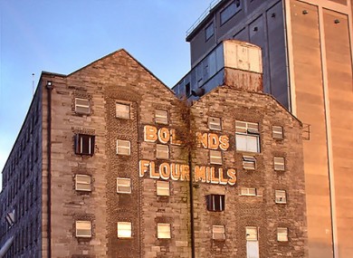 Boland's Flour Mills at Grand Canal Dock in Dublin