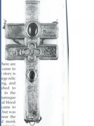 One of the two crosses stolen yesterday, which is thought to date from the 14th century.