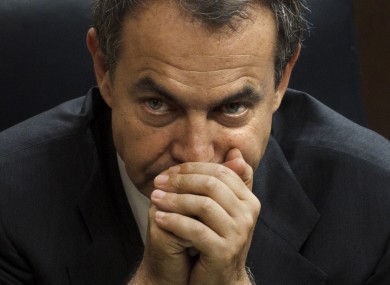 Spain's Prime Minister Jose Luis Rodriguez Zapatero