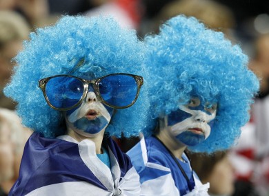 Scottish fans watching they game they apparently invented.