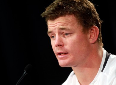 A devastated Brian O'Driscoll in post-match interview.