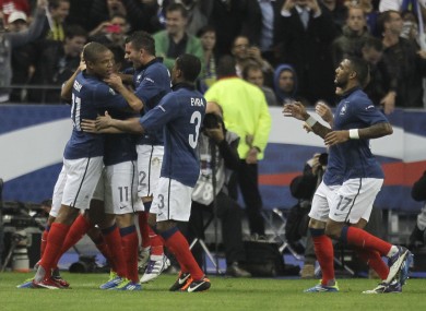 France qualified with a late Nasri goal.