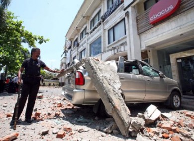 A Mnivan In Kuta Bali Crushed By Falling Concrete During The Earthquake A Mnivan In Kuta Bali Crushed By Falling Concrete During The Earthquake