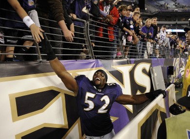 Ray Lewis: this particular gambler's new best friend.