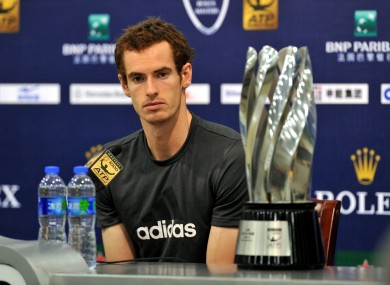 Murray overtook Federer in the world rankings following his victory yesterday.
