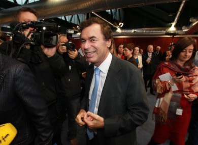 Alan Shatter at Dublin Castle yesterday.