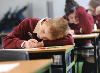 Students sitting their Junior Cert last June.
