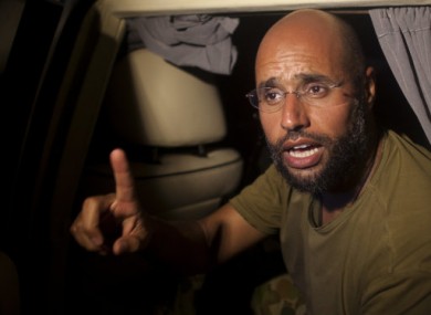 Photo dated 23 August 2011 of Saif al-Islam Gaddafi.